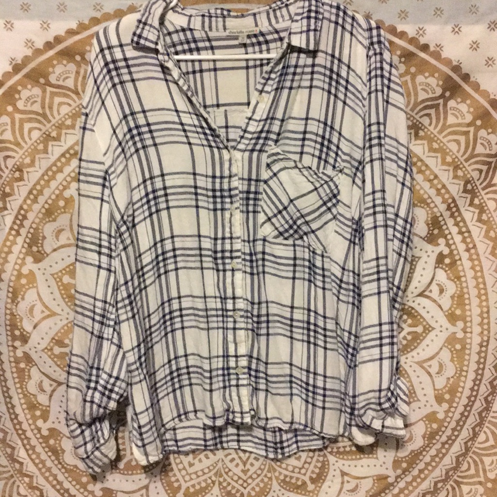 Stripped Breezy Button Down